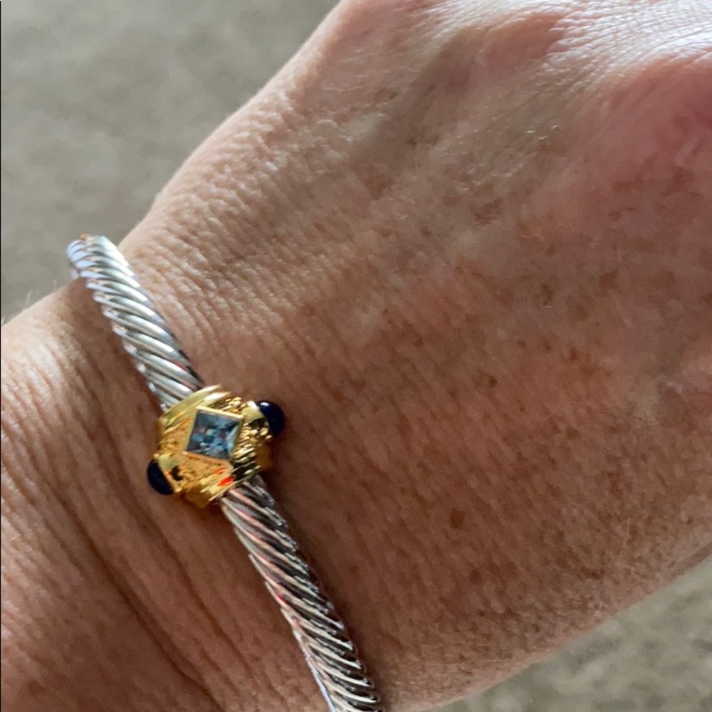 David Yurman lapis and blue topaz cuff
